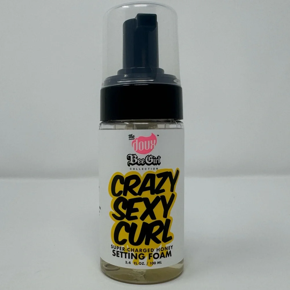 NWT - THE DOUX BEE GIRL CRAZY SEXY CURL HONEY SETTING FOAM, hair, salon, styling
